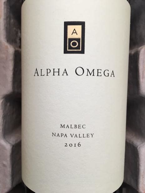 2016 Alpha Omega Malbec, Napa Valley, USA 